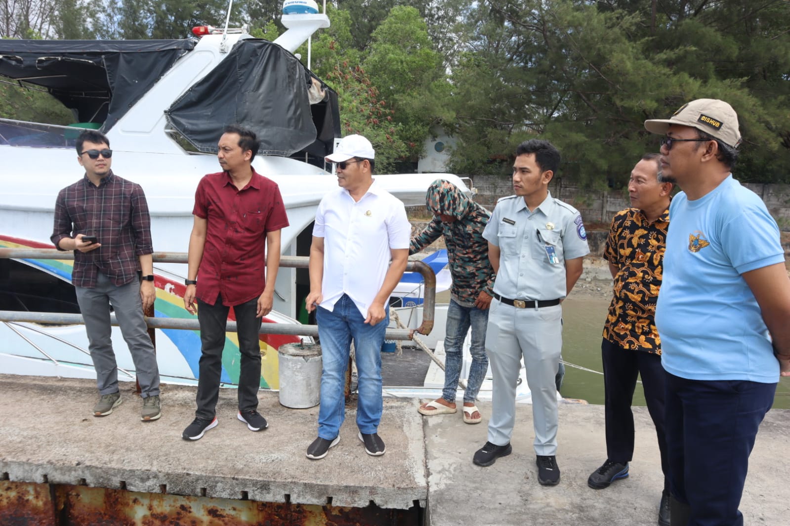Tim Konsultan Kemenhub RI Kunjungi Pelabuhan ASDP Manggar