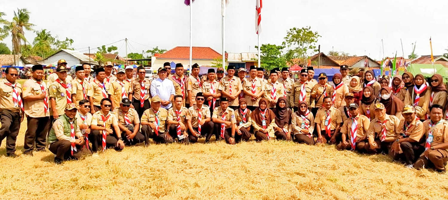 Kwarran Kecamatan Cibuaya Gelar Perkemahan Besar Jambore Ranting
