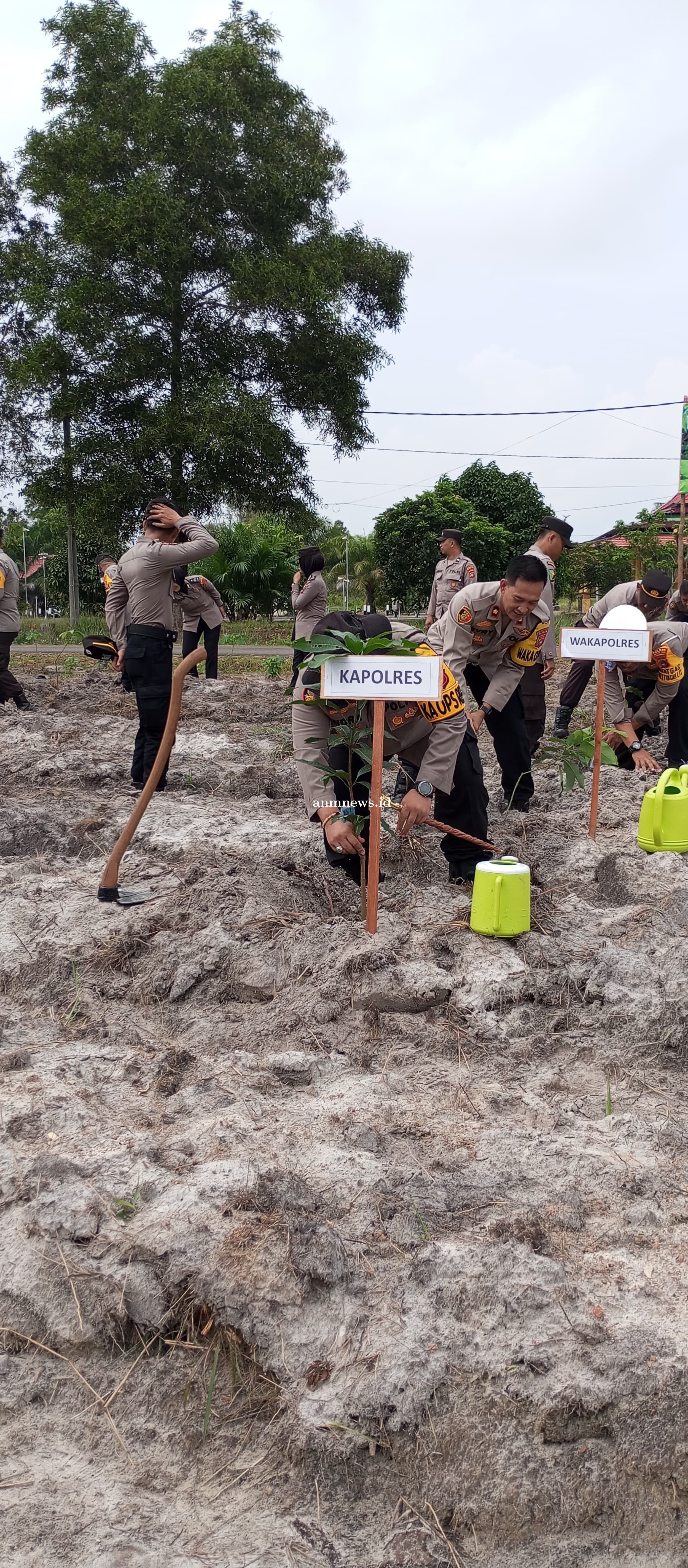 Kapolres Beltim Pimpin Langsung Penanaman Satu Juta Pohon