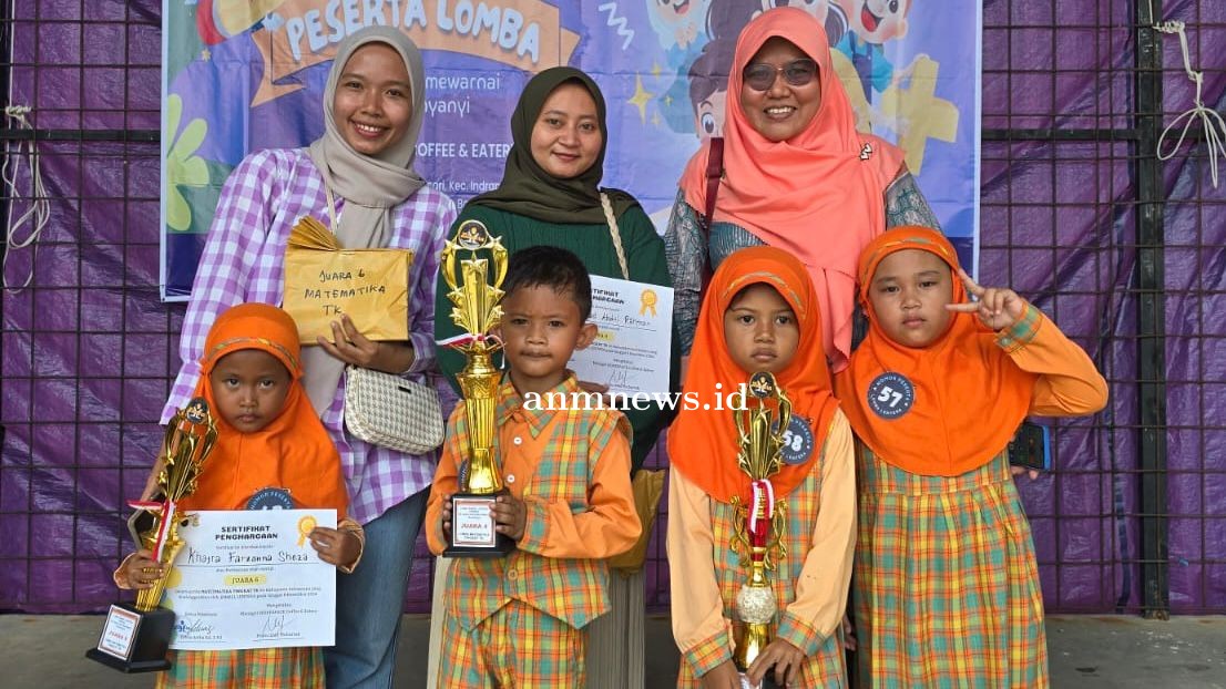 TK Kaina Indonesia Raih 3 Piala di Kompetisi Matematika se-Kabupaten Indramayu