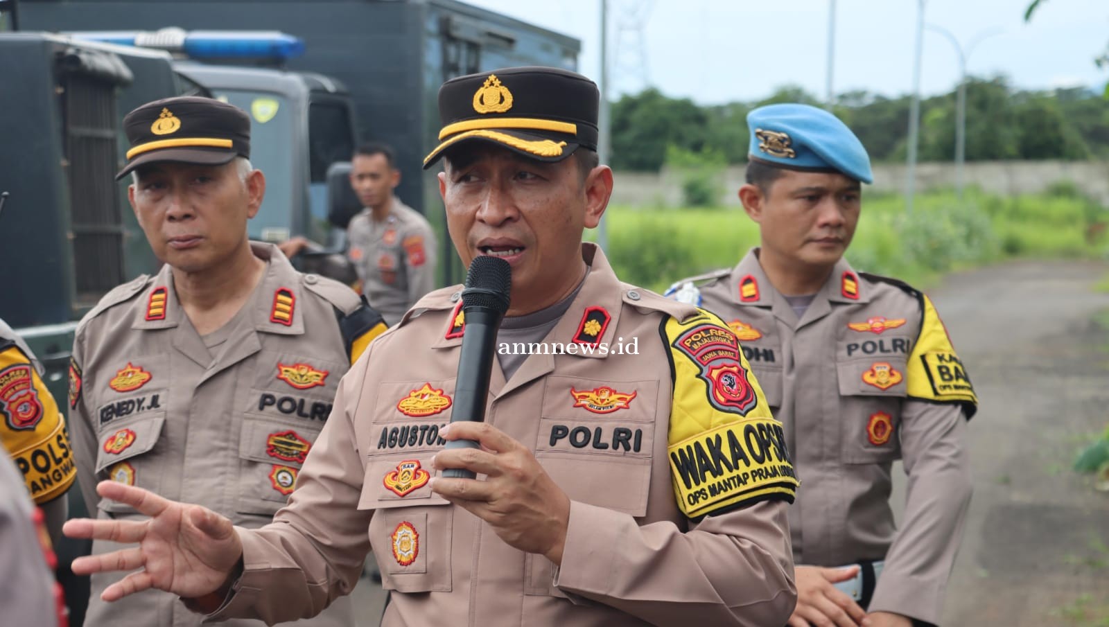 Polres Majalengka Gelar Apel Pengamanan Unjuk Rasa Serikat Pekerja Dan Serikat Buruh