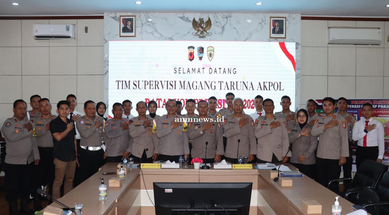 Waka Polres Sambut Tim Supervisi Taruna Taruni Tingkat IV Akpol Yang Magang di Polres Majalengka