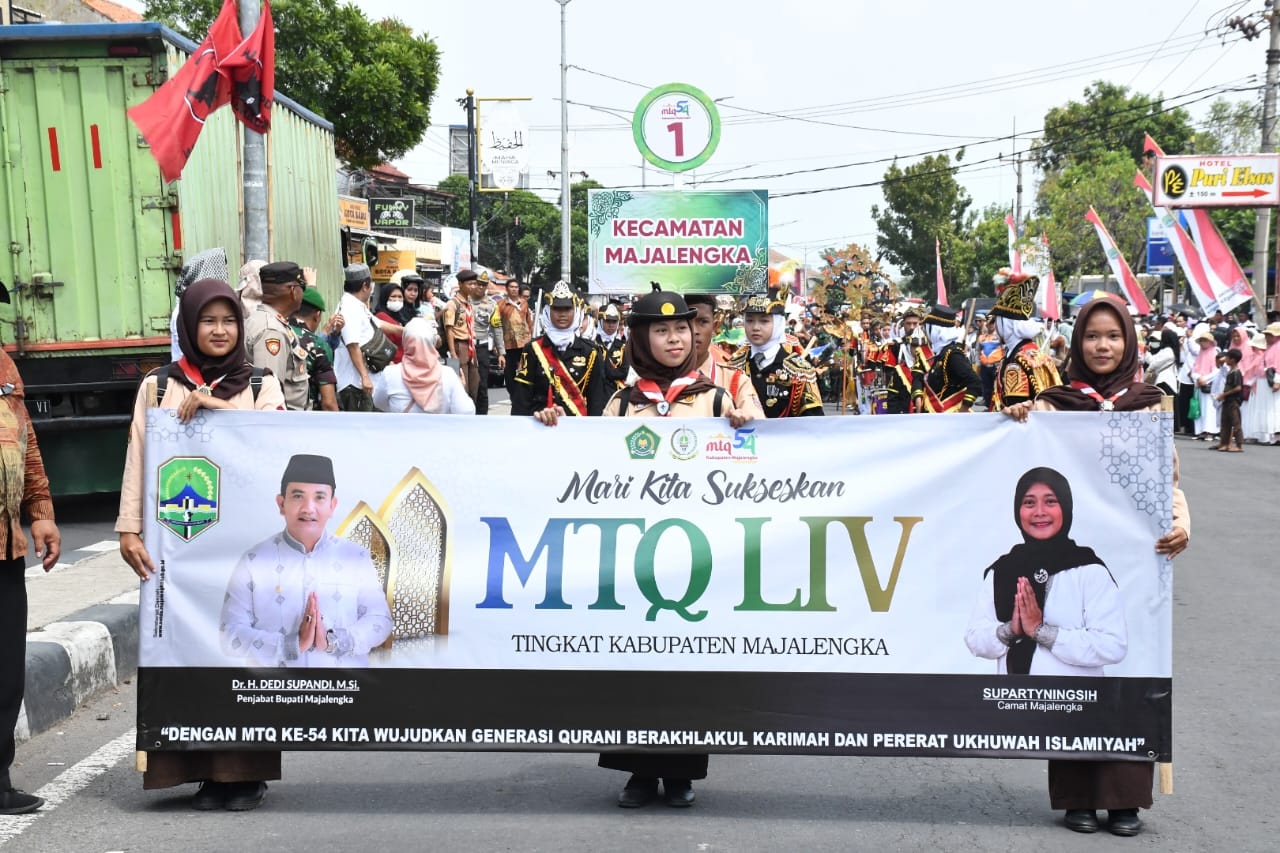 Pj Bupati Majalengka  Dedi Supandi Resmi Membuka MTQ ke 54 Tingkat Kabupaten Majalengka