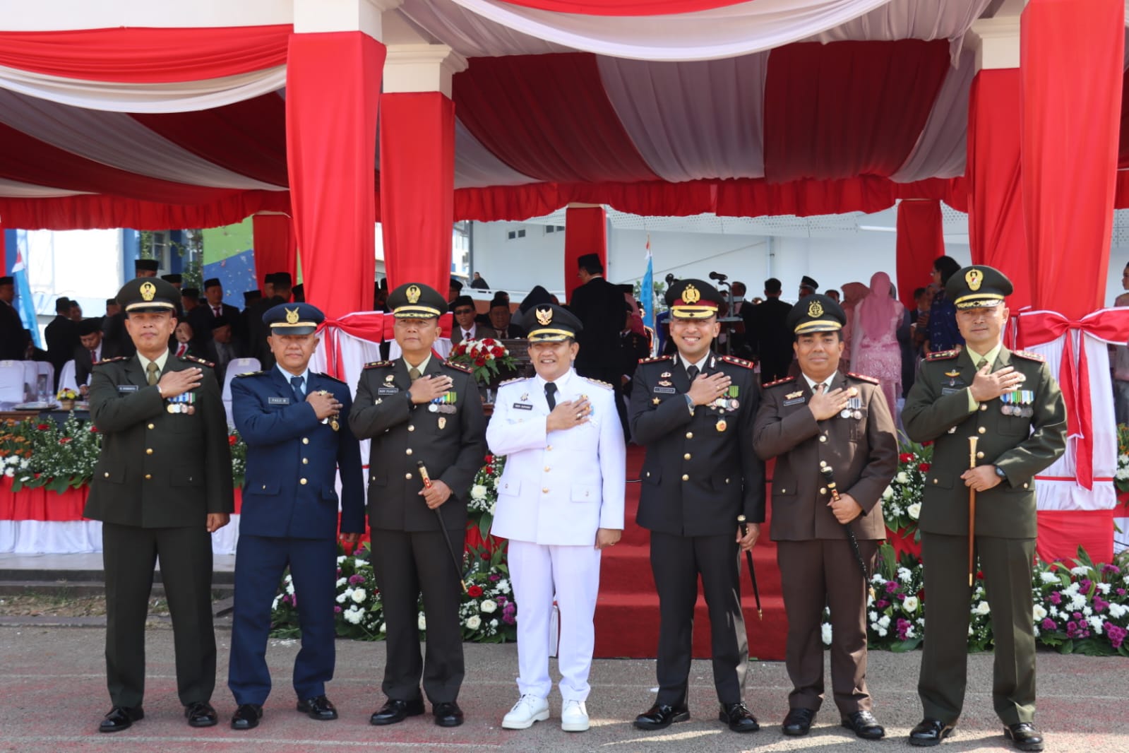 Kapolres Majalengka Hadiri Upacara Puncak HUT ke-79 Kemerdekaan RI di Kabupaten Majalengka
