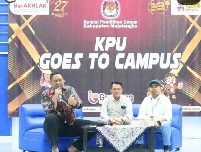 KPU Majalengka Ajak Mahasiswa UNMA Agar Tidak Golput 