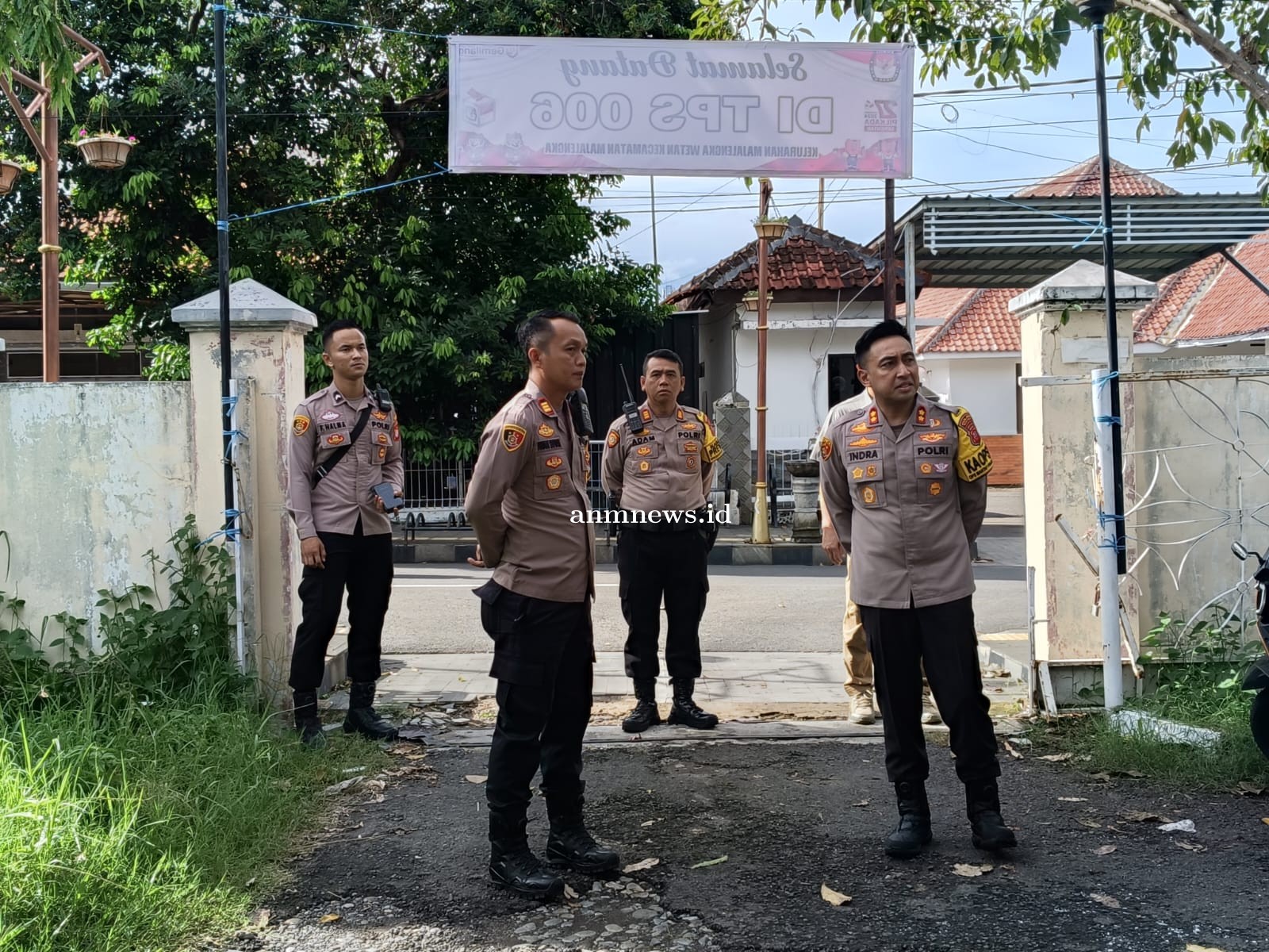 Kapolres Majalengka Monitoring Sejumlah TPS di Hari Pencoblosan Pemilu 2024