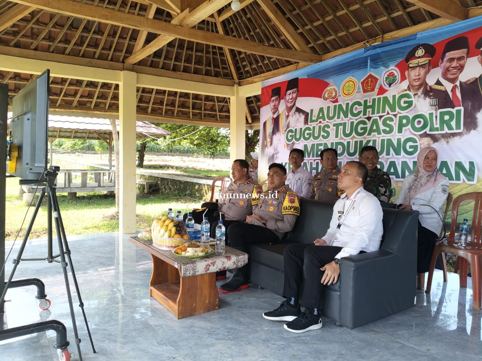 Polres Majalengka Bersama Dinas Pertanian Hadiri Zoom Meeting Launching Gugus Tugas Polri 