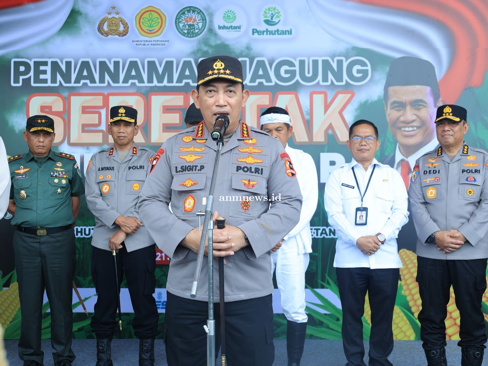 Gerakan 1 Juta Hektare Jagung: Sinergi Polri dan Kementrian Pertanian Wujudkan Swasembada Pangan