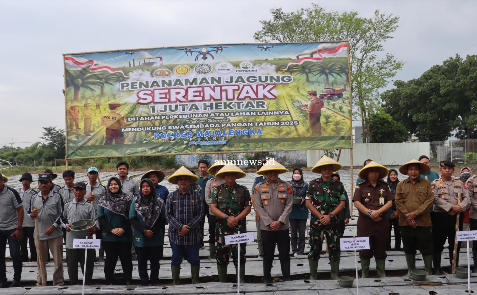 Dukung Program Nasional Penanaman Jagung 1 Juta Hektar, Polres Siapkan Lahan 260,90 Hektar