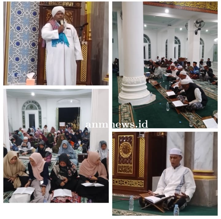 Gema Sholawat Basyairul Khoerot Tarhib Ramadhan di Masjid Baiturrahman Desa Sukamukti