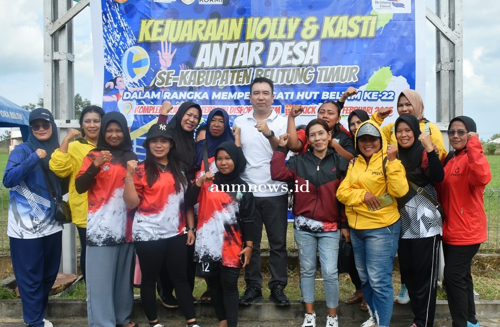 Hendro Ketua KONI Beltim Terpilih Hadiri Pembukaan Kejuaraan Kasti dan Volly